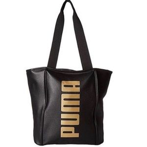 NWT PUMA Women's Evercat Royale Tote Black & Gold